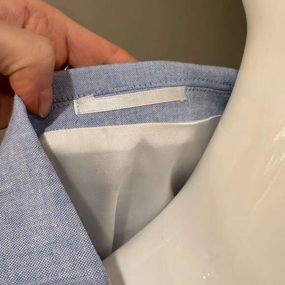 Light Blue Linen Blazer - Picture 4 of 4